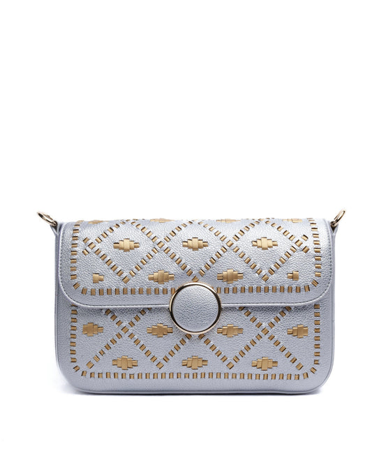 Bahli - Weaved Handbag - Silver
