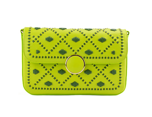 Coming Soon - Bahli - Weaved Handbag - Neon
