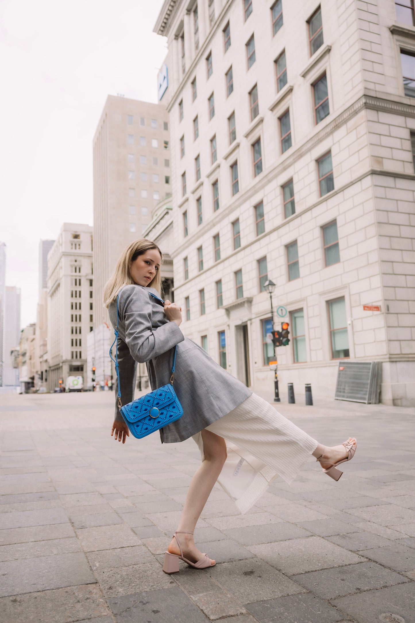 New Arrival - Bahli - Weaved Handbag - Blue
