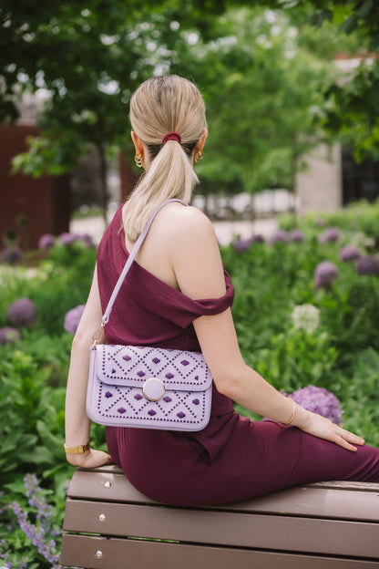 New Arrival - Bahli - Weaved Handbag - Mauve
