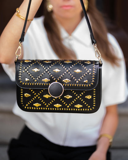 Bahli - Weaved Handbag - Black