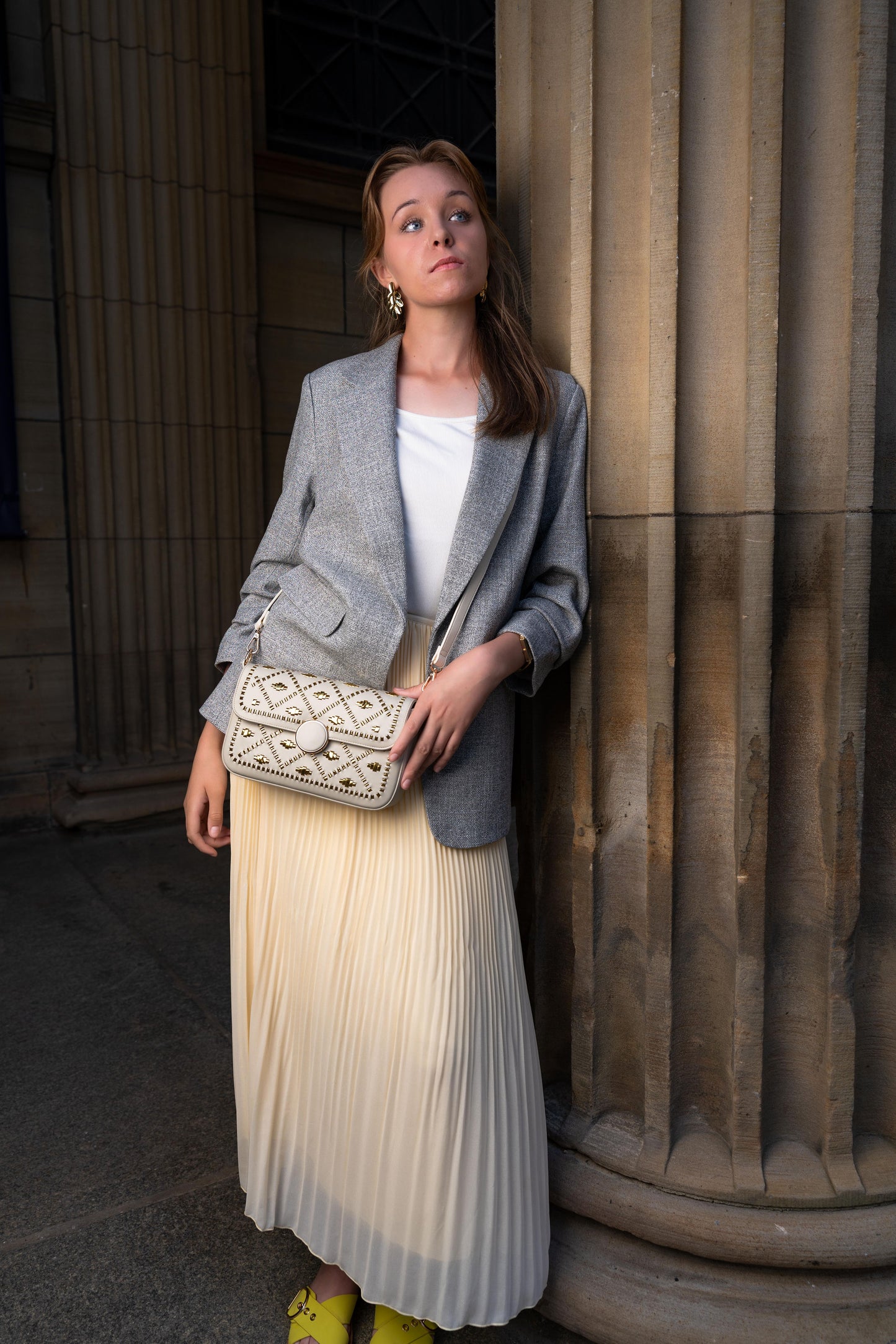 Bahli - Weaved Handbag - Off White