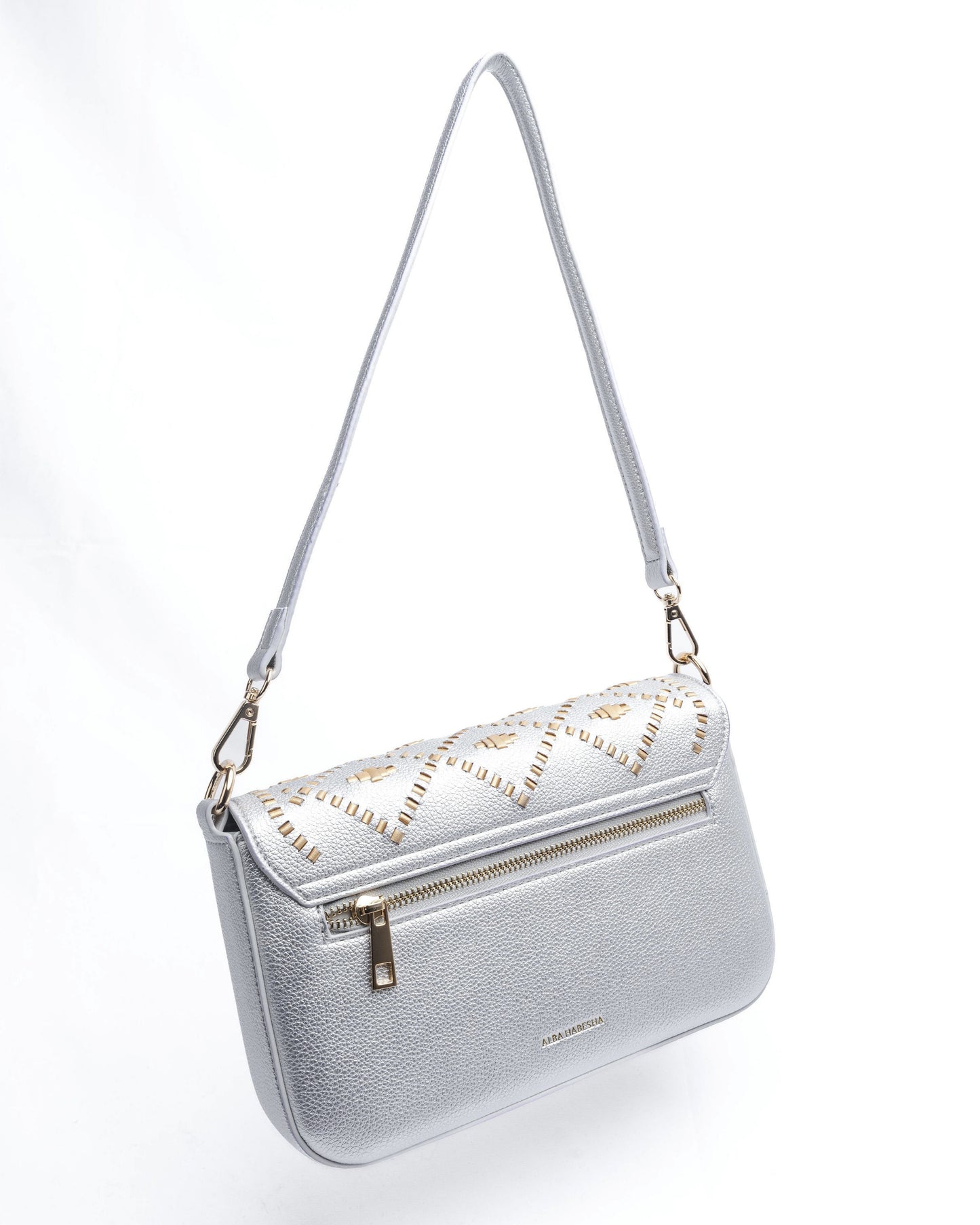 Bahli - Weaved Handbag - Silver