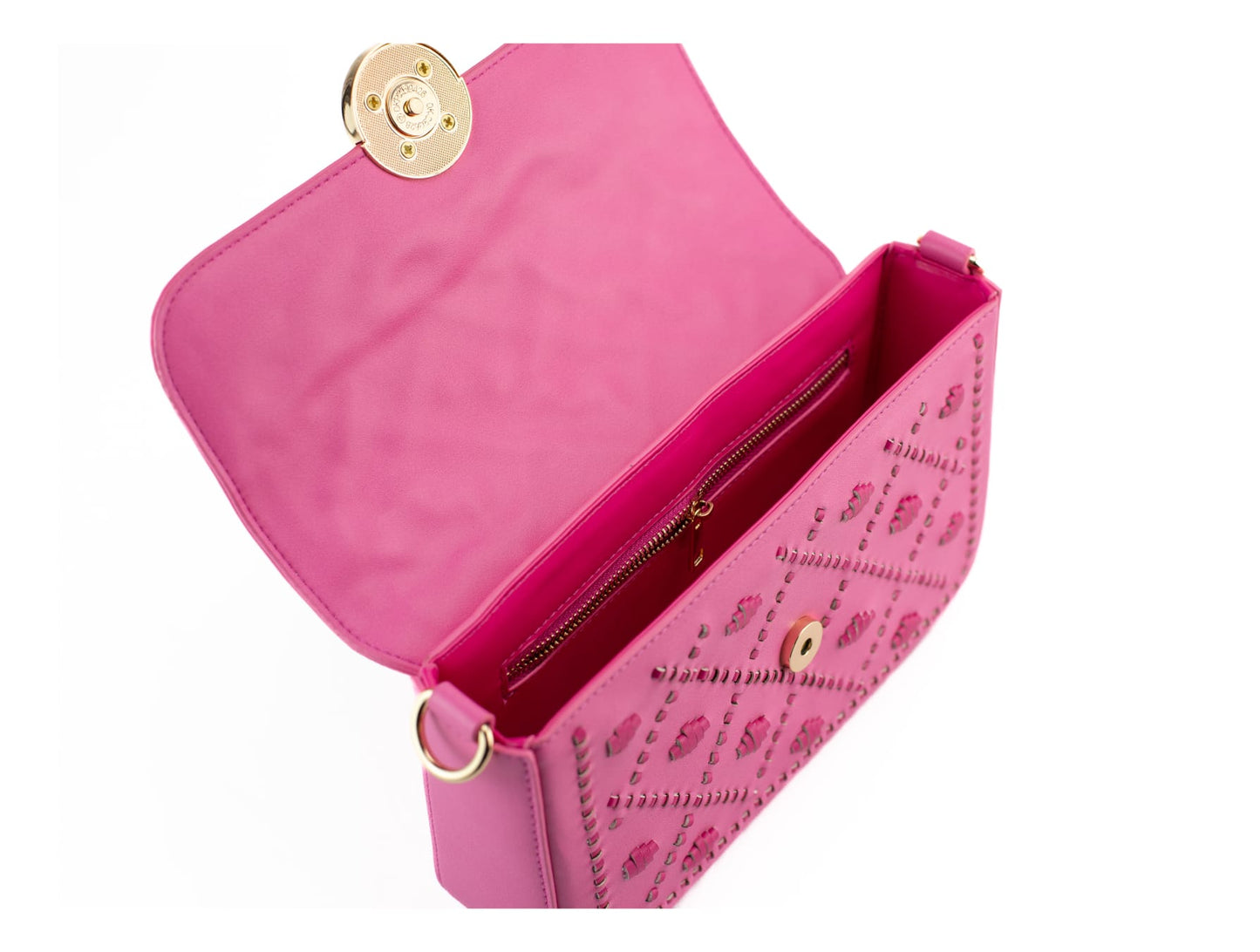 New Arrival - Bahli - Weaved Handbag - Pink