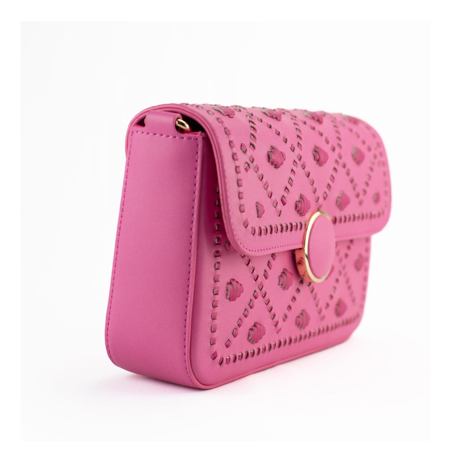 New Arrival - Bahli - Weaved Handbag - Pink