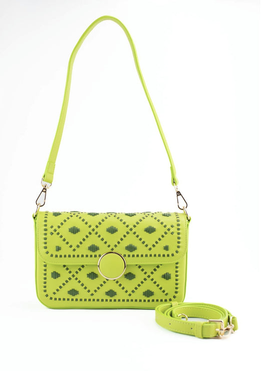 Coming Soon - Bahli - Weaved Handbag - Neon